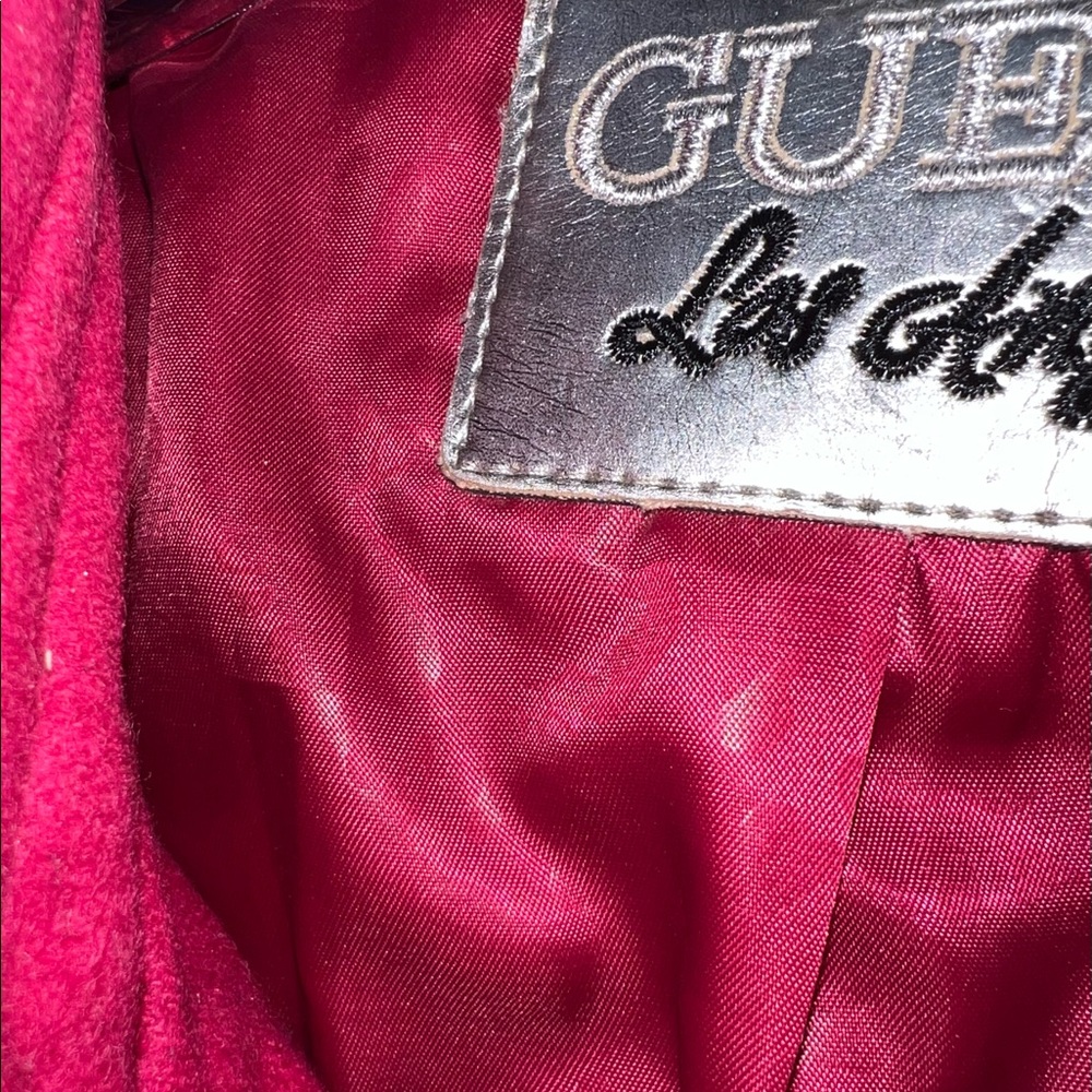 Guess Los Angeles fuchsia ruffle pea coat - Picture 4 of 8